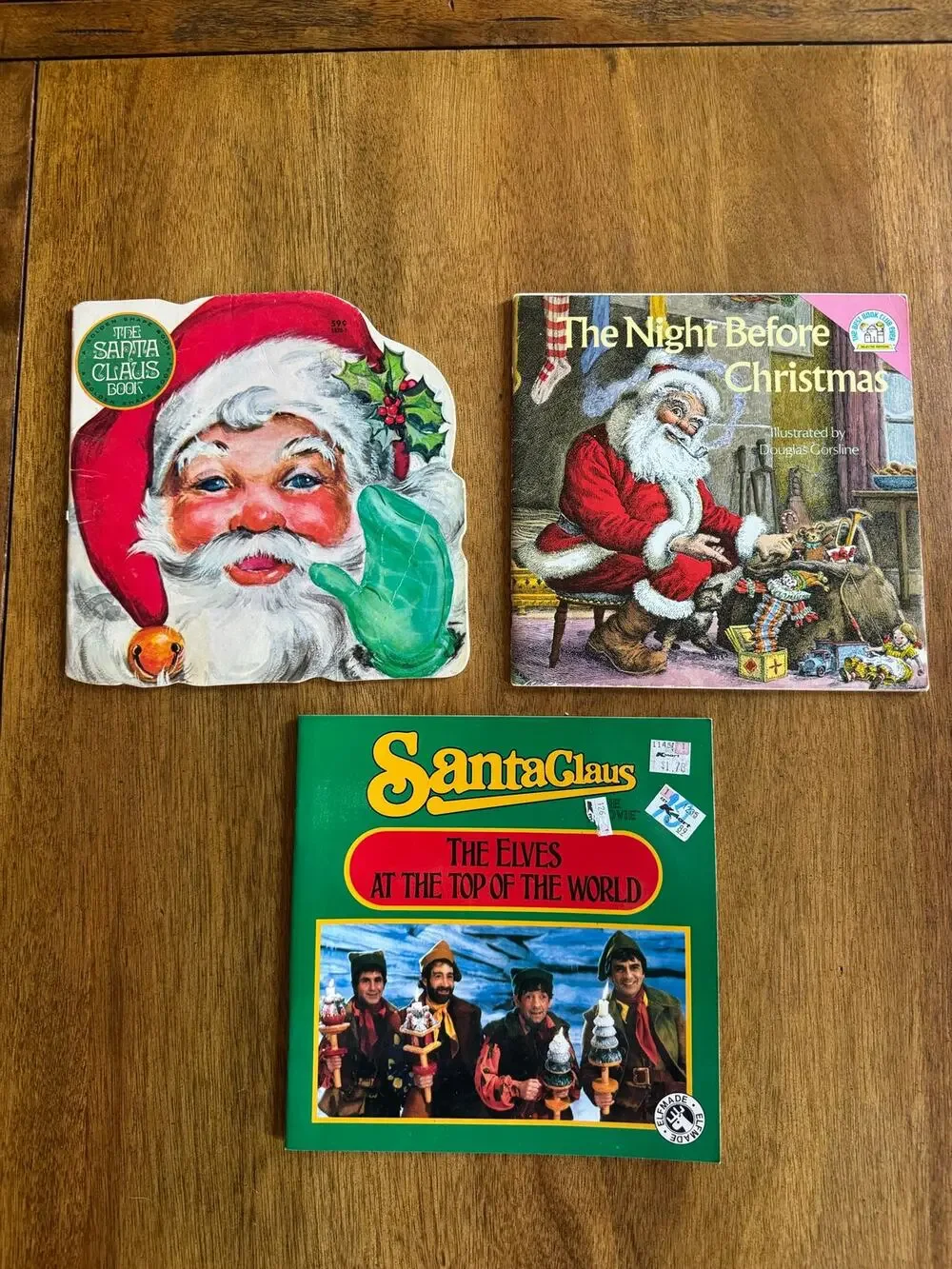 Vintage Christmas Books Lot Santa Claus Night Before Christmas 1970s